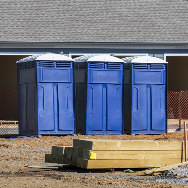 what is the expected delivery and pickup timeframe for the portable toilets in Darien Connecticut